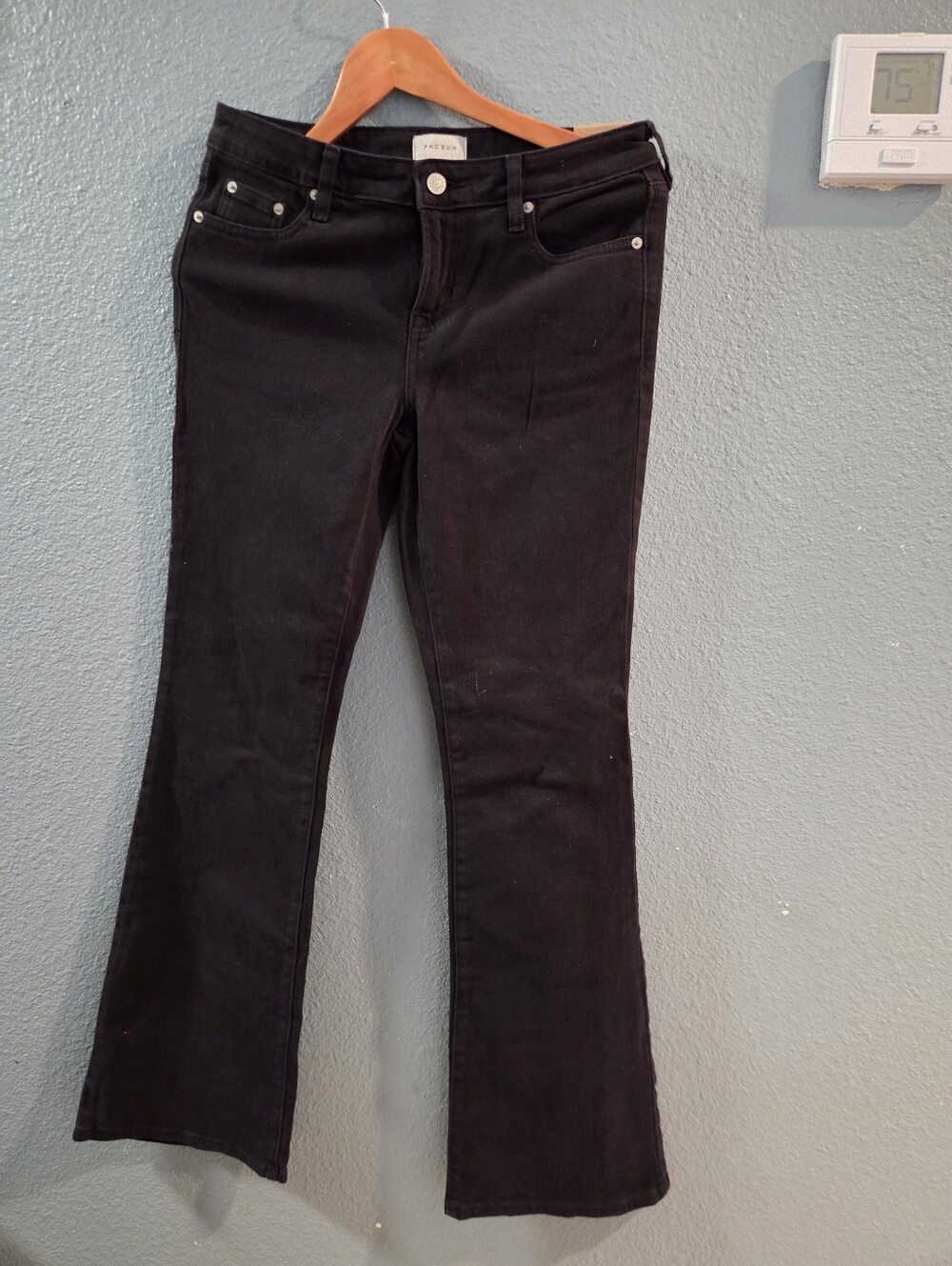 PACSUN Black Flare Jeans - Women's Wide Leg
